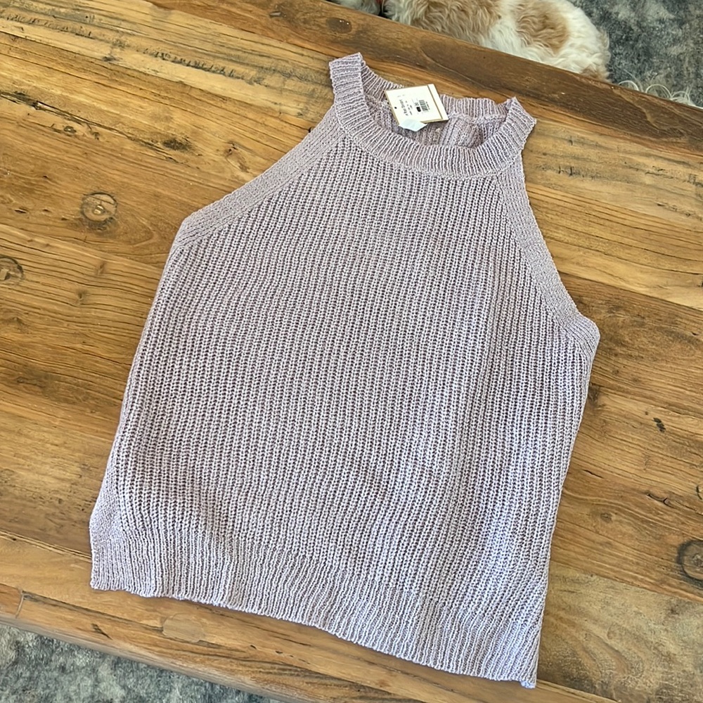 Knitted halter tank